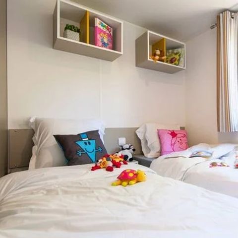 MOBILHOME 6 personnes - Comfort | 2 Ch. | 4/6 Pers. | Terrasse simple | Clim. | TV
