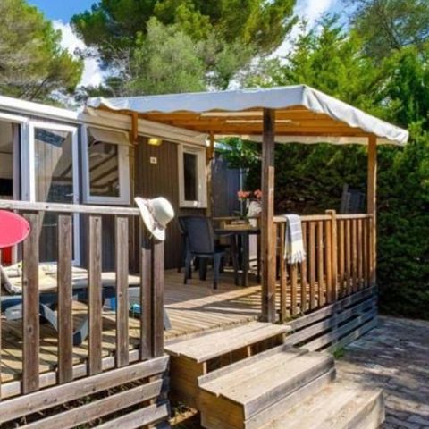MOBILHOME 6 personnes - Comfort XL | 3 Ch. | 6 Pers. | Terrasse surélevée | Clim. | TV