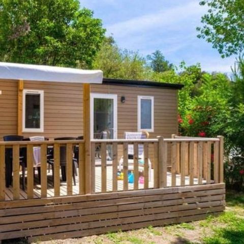 MOBILHOME 6 personnes - Comfort XL | 3 Ch. | 6 Pers. | Terrasse surélevée | Clim. | TV