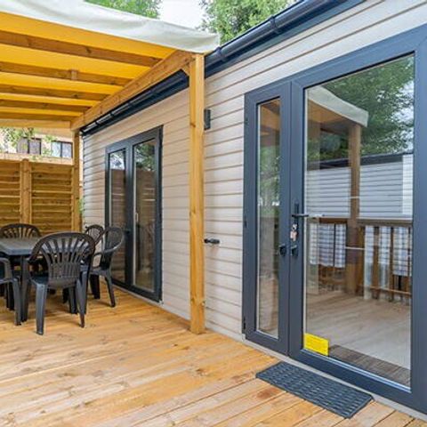 MOBILHOME 6 personnes - Comfort | 3 Ch. | 6 Pers. | Terrasse surélevée | Clim.