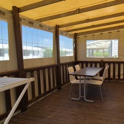 MOBILHOME 4 personnes - Mobil Home Aqua 2 ch 4 pers Terrasse Semi-Couverte TV