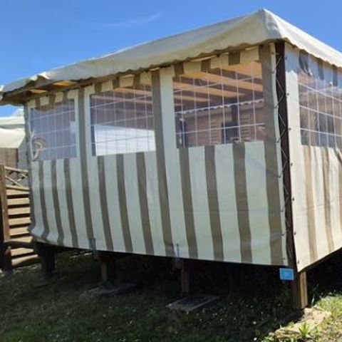 MOBILHOME 4 personnes - Mobil Home Aqua 2 ch 4 pers Terrasse Semi-Couverte TV