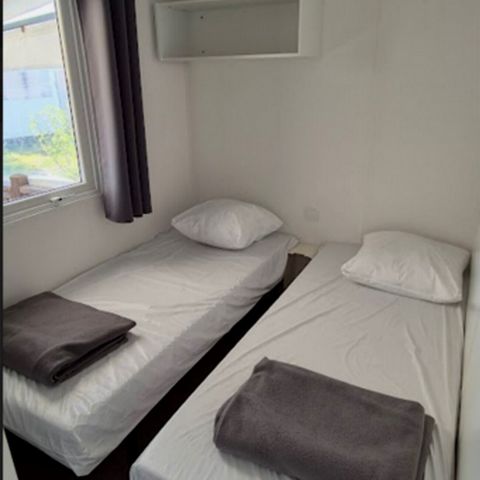 MOBILHOME 6 personnes - Mobil Home Aqua 3 ch 6 pers Terrasse Semi-Couverte TV