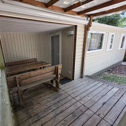 MOBILHOME 6 personnes - Comfort | 3 Ch. | 6 Pers. | Terrasse Simple | 1 SDB | Clim