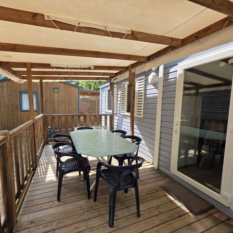 MOBILHOME 6 personnes - Comfort | 3 Ch. | 6 Pers. | Terrasse surélevée | Clim.