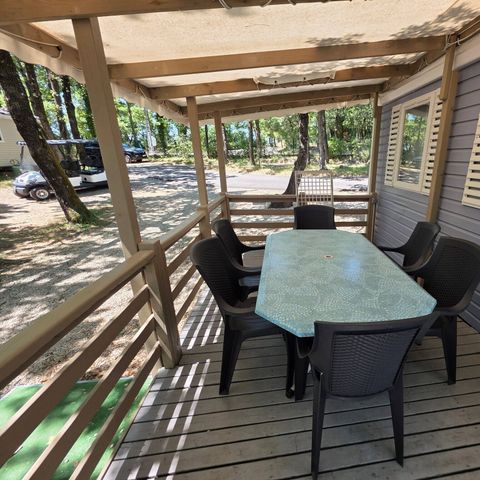 MOBILHOME 6 personnes - Classic | 3 Ch. | 6 Pers. | Terrasse surélevée | Clim.
