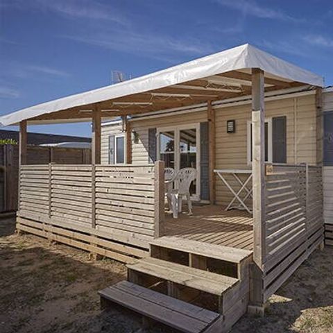 MOBILHOME 6 personnes - Mobil-home | Comfort | 3 Ch. | 6 Pers. | Terrasse surélevée | 2 SDB | Clim.
