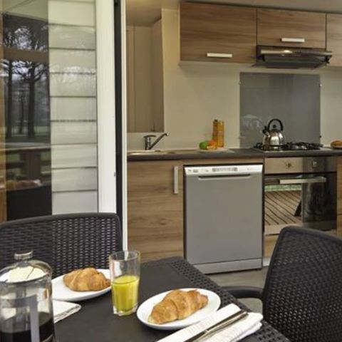 MOBILHOME 8 personnes - Premium | 3 Ch. | 6/8 Pers. | Terrasse surélevée | Clim.