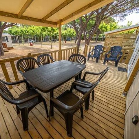 MOBILHOME 6 personnes - Comfort | 3 Ch. | 6 Pers. | Terrasse surélevée | Clim.