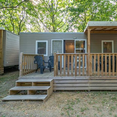 MOBILHOME 6 personnes - Mobil-home | Comfort XL | 3 Ch. | 6 Pers. | Terrasse surélevée | Clim. | TV
