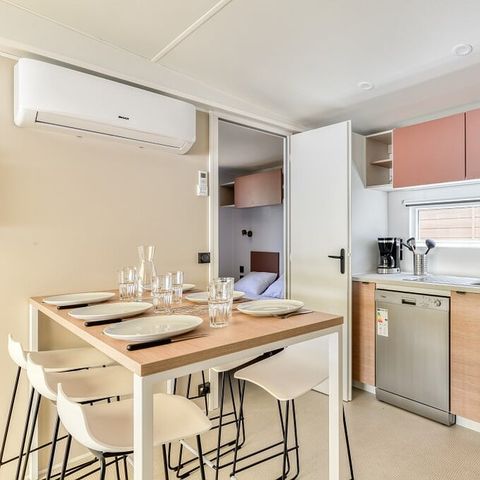 MOBILHOME 6 personnes - Mobil-home | Premium | 3 Ch. | 6 Pers. | Terrasse Lounge | Clim.