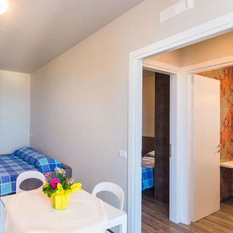 APPARTEMENT 2 personnes - supérieur deux pièces avec vue sur le lac 