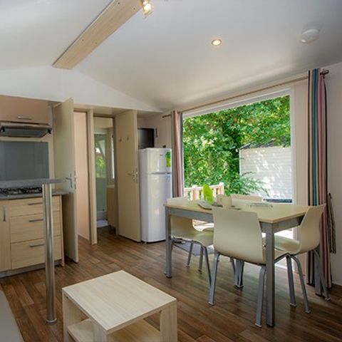 MOBILHOME 6 personnes - Classic XL | 3 Ch. | 6 Pers. | Terrasse surélevée | Clim. | TV