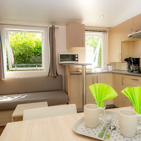 MOBILHOME 6 personnes - Classic XL | 3 Ch. | 6 Pers. | Terrasse surélevée | Clim. | TV