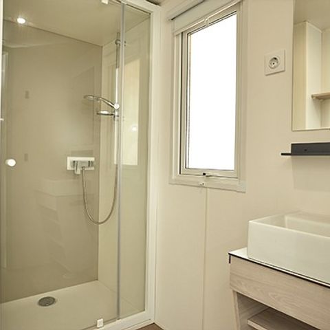 MOBILHOME 6 personnes - Comfort | 3 Ch. | 6 Pers. | Terrasse surélevée | Clim. | TV