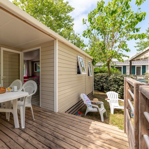 MOBILHOME 6 personnes - Comfort XL | 2 Ch. | 4/6 Pers. | Terrasse simple | Clim.