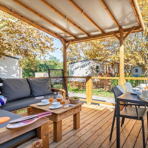 MOBILHOME 6 personnes - Mobil-home | Premium | 3 Ch. | 6 Pers. | Terrasse Lounge | Clim.