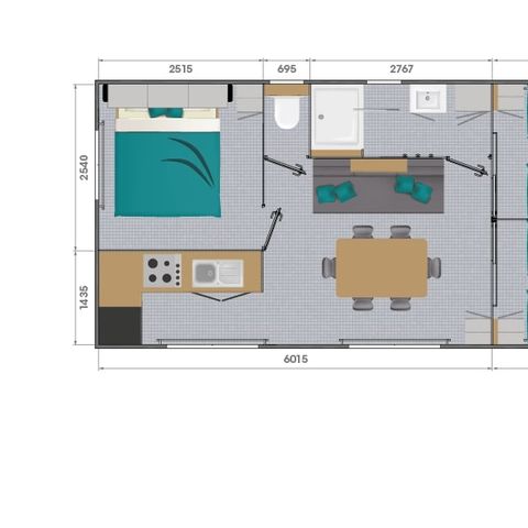 Mobilhome 6 personnes - Loft Premium 33m² - Clim TV