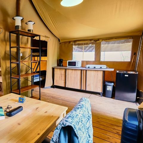 Tente en toile et en bois 5 personnes - LODGE COSY