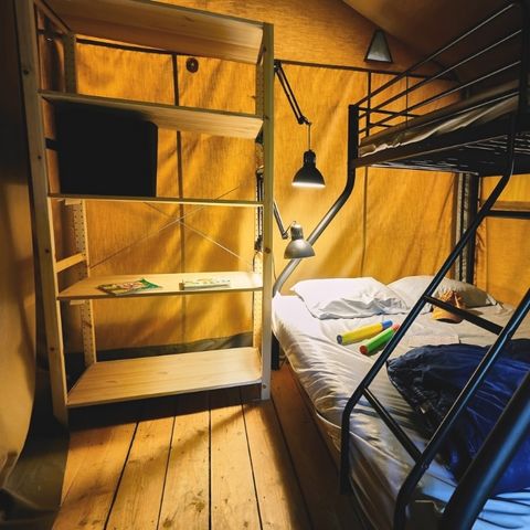 Tente en toile et en bois 5 personnes - LODGE COSY
