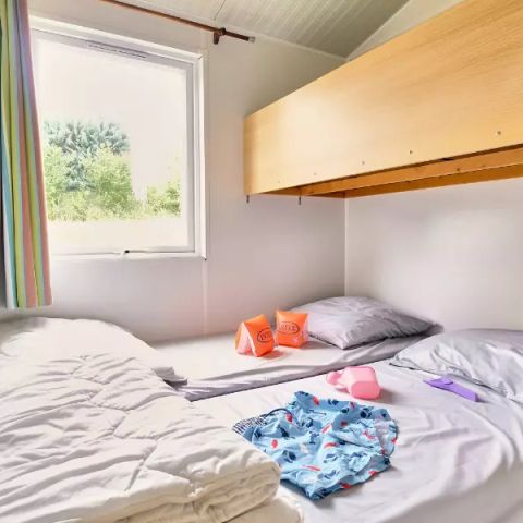 Tente en toile et en bois 4 personnes - Bungalow Toilé 3 Pièces 4 adultes (+ 1 enfant -9 ans) Sans Sanitaire