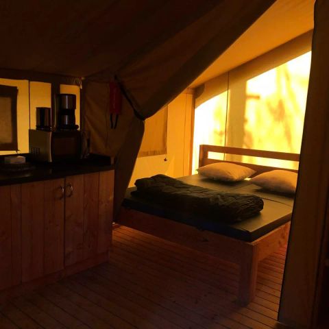 TENTE TOILE ET BOIS 5 personnes - Tente Kalahari XL 3 Pièces 5 Personnes Sans Sanitaire