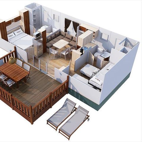MOBILHOME 5 personnes - Redwood