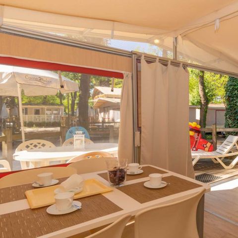 Tente en toile et en bois 5 personnes - Tente Lodge Dog