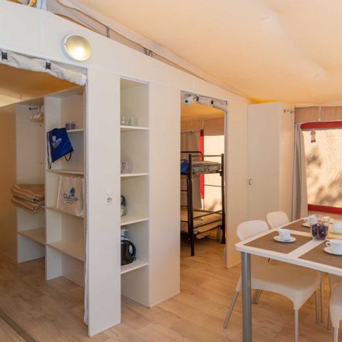 Tente en toile et en bois 5 personnes - Tente Lodge Dog