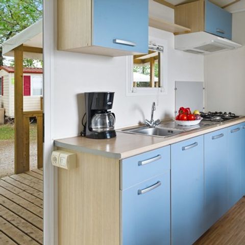 MOBILHOME 4 personnes - Classic | 2 Ch. | 4 Pers. |* Terrasse surélevée* | 1 SDB | Clim