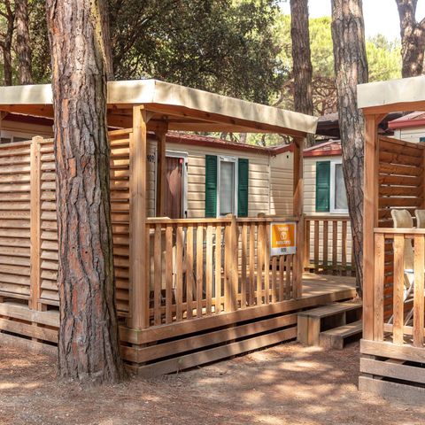 MOBILHOME 4 personnes - Classic | 2 Ch. | 4 Pers. |* Terrasse surélevée* | 1 SDB | Clim