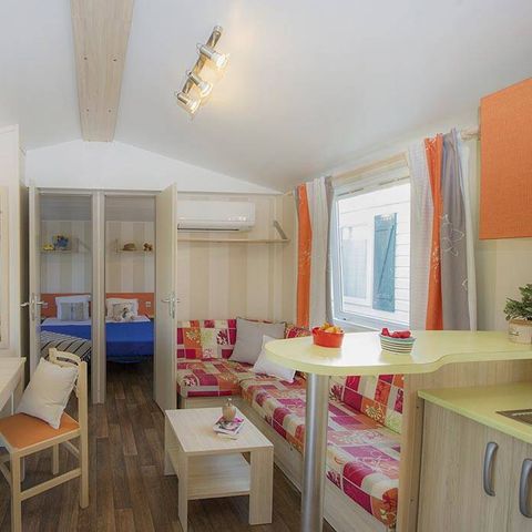 MOBILHOME 6 personnes - Classic | 3 Ch. | 6 Pers. | Terrasse surélevée | Clim.