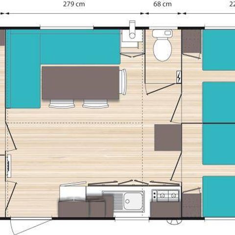 MOBILHOME 8 personnes - O'HARA 784