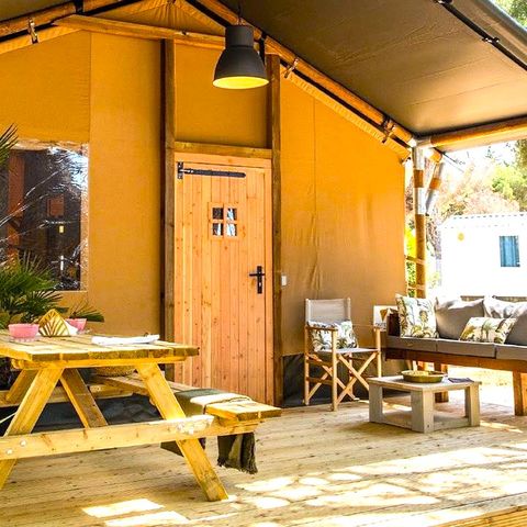 TENTE TOILE ET BOIS 4 personnes - Glamping Mar 4 pers