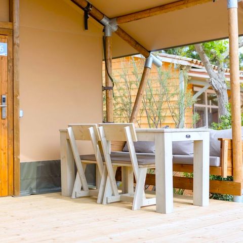 TENTE TOILE ET BOIS 4 personnes - Glamping Mar 4 pers