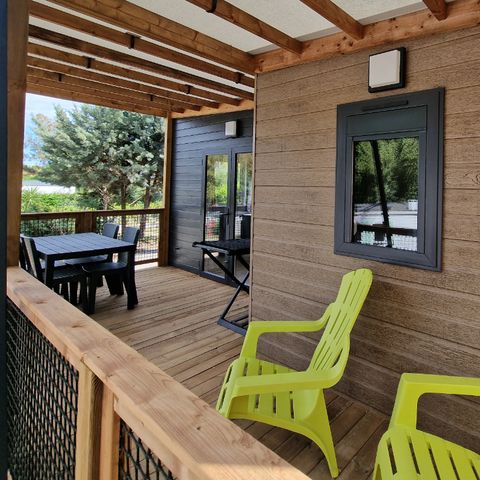 Chalet 4 personnes - Chalet Mimosa 2 chambres avec climatisation