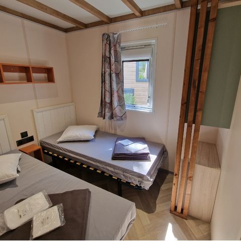 Chalet 4 personnes - Chalet Mimosa 2 chambres avec climatisation