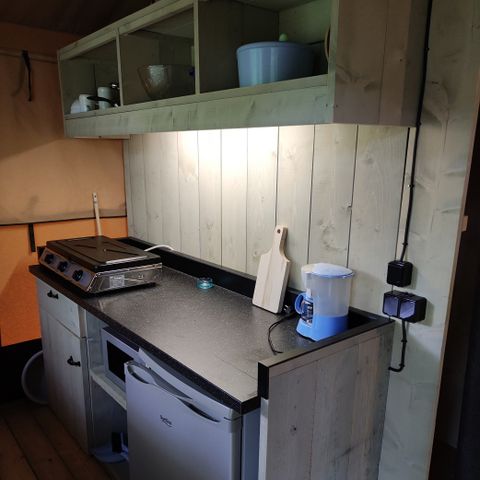 TENTE TOILE ET BOIS 1 personne - Safari lodge sans sanitaires prix pour 1 personne