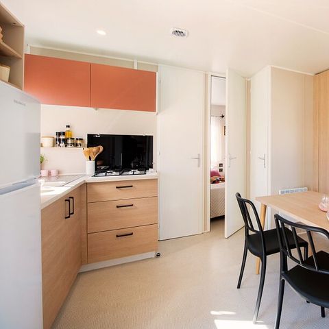 MOBILHOME 6 personnes - Comfort | 3 Ch. | 6 Pers. | Terrasse surélevée | Clim.