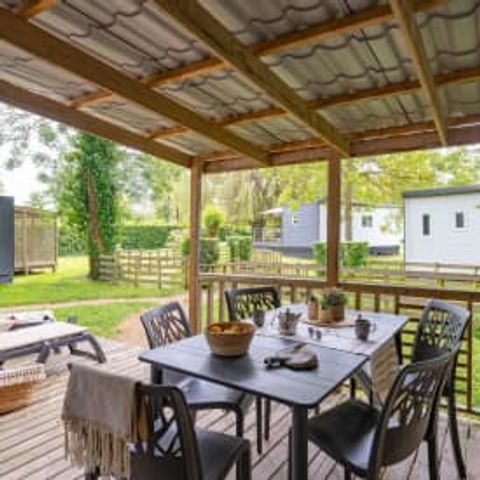 MOBILHOME 5 personnes - Cottage Newton 5p 2ch 2SdB Clim Premium