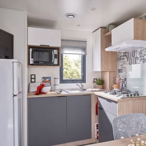 MOBILHOME 6 personnes - CONFORT - 3 chambres - TV - CLIM - LV