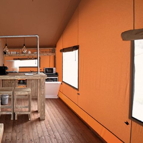 TENTE TOILE ET BOIS 5 personnes - Tente Glamping 2 -