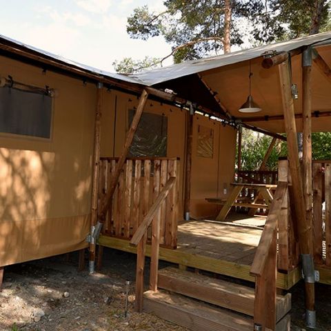 TENTE TOILE ET BOIS 5 personnes - Tente Glamping 2 -
