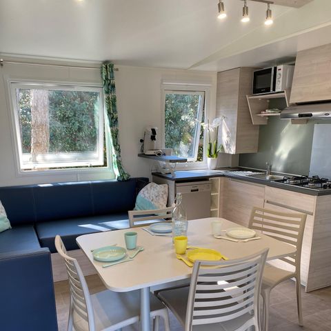 MOBILHOME 6 personnes - Homeflower Premium 3 chambres avec terrasse couverte + Lave Vaisselle