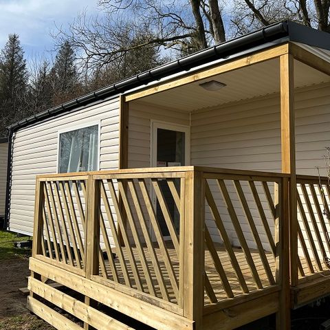 MOBILHOME 4 personnes - 25m² Premium  (2ch-4pers) dont Terrasse semi-couverte + TV + LV + BBQ