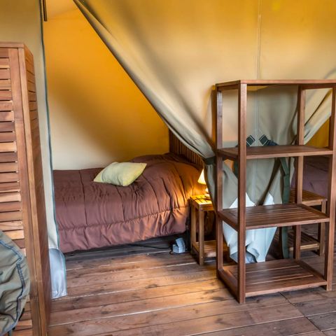 Tente en toile et en bois 5 personnes - Safari Lodge