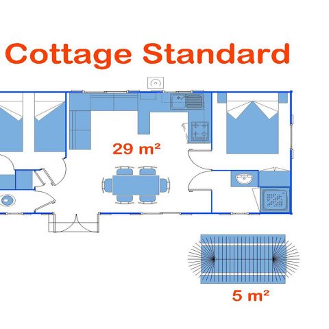 MOBILHOME 6 personnes - Cottage Palma (Standard)
