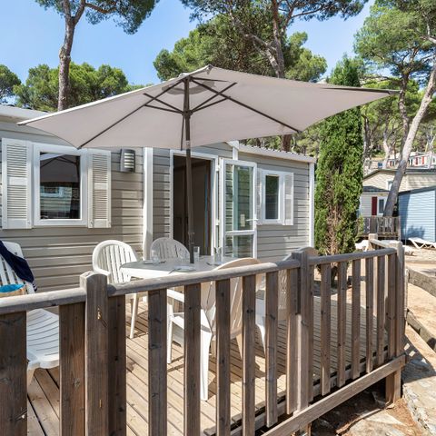 MOBILHOME 6 personnes - Classic | 3 Ch. | 6 Pers. | Terrasse surélevée non couverte | Clim.