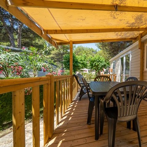 MOBILHOME 6 personnes - Comfort XL | 3 Ch. | 6 Pers. | Terrasse Couverte | Clim.