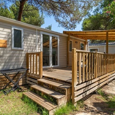 MOBILHOME 6 personnes - Comfort XL | 3 Ch. | 6 Pers. | Terrasse Couverte | Clim.